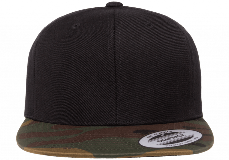 Snapback Keps 2-Tone Camo/Black 6089 från Yupoong