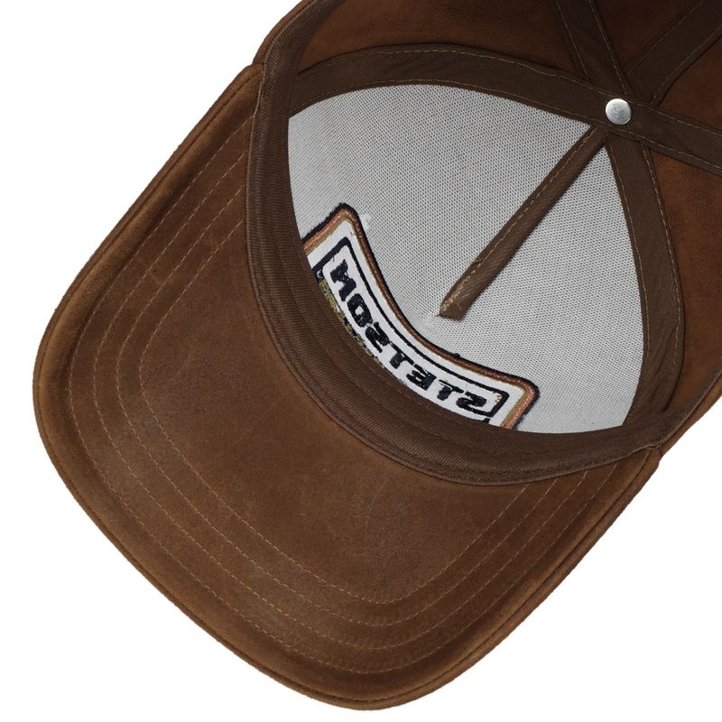 Stetson Trucker Cap Cotton Linen Stripe Brown