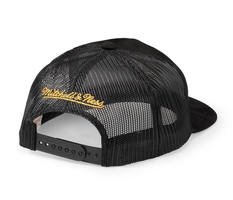 Pinscript Black/Gold Trucker - Mitchell & Ness