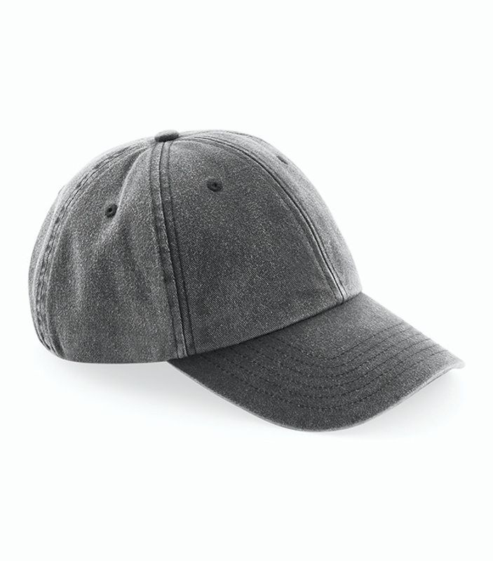 Vintage Dad Cap Low Profile Black - Beechfield