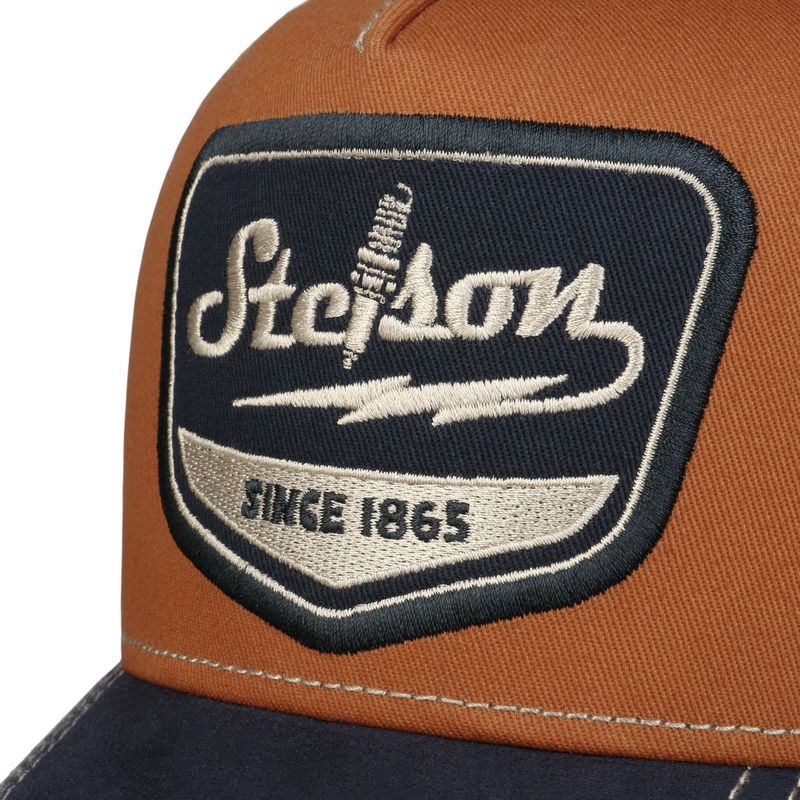 Trucker Cap Spark Plug Navy/Rust Orange - Stetson