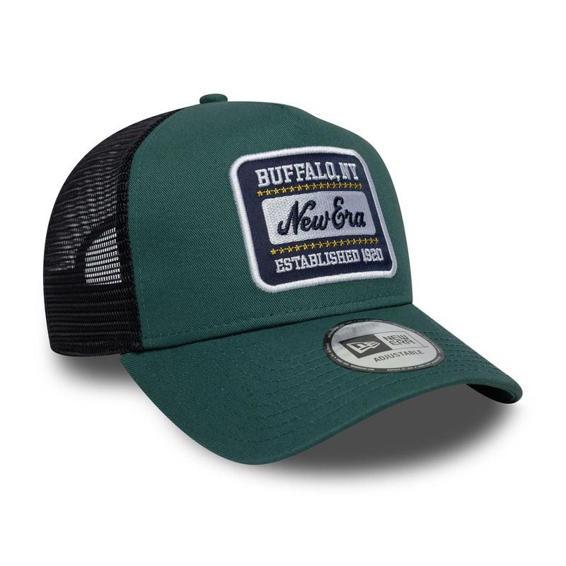 New Era 9FORTY A-Frame Trucker Patch Dark Green