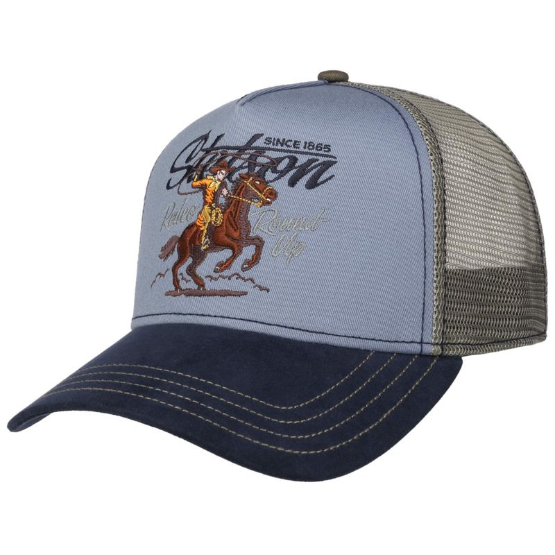 Stetson Trucker Rodeo Round Up Navy Blue