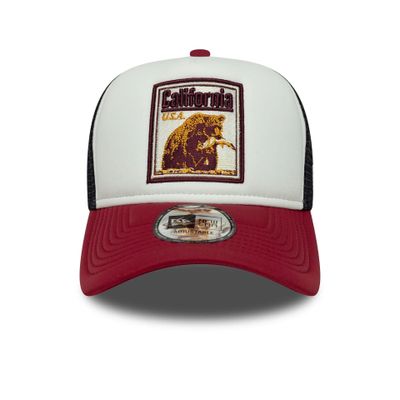 Graphic Patch White 9FORTY A-Frame Trucker Adjustable Cap - New Era