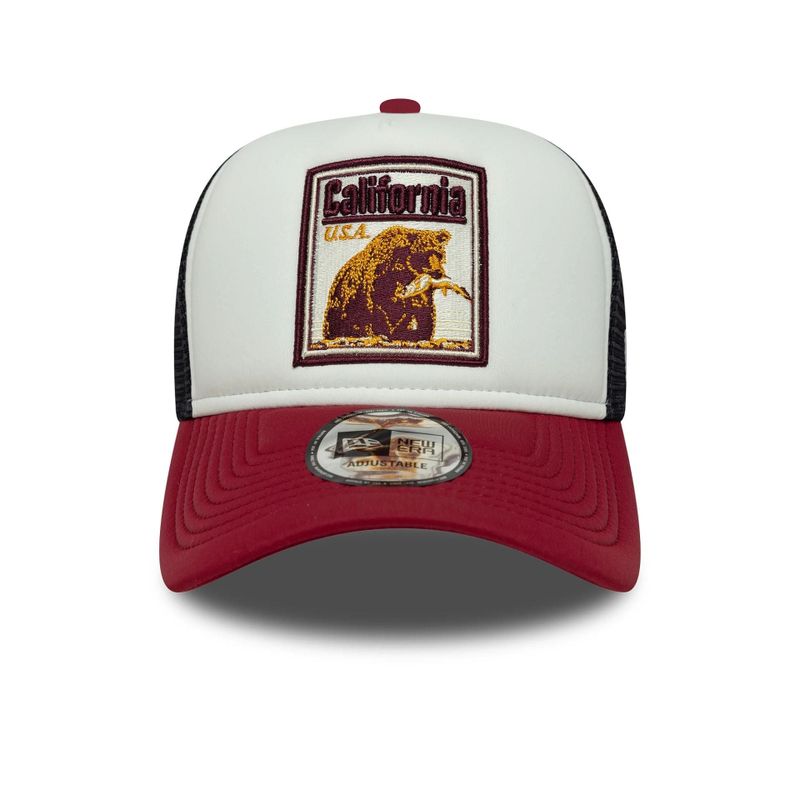 Graphic Patch White 9FORTY A-Frame Trucker Adjustable Cap - New Era