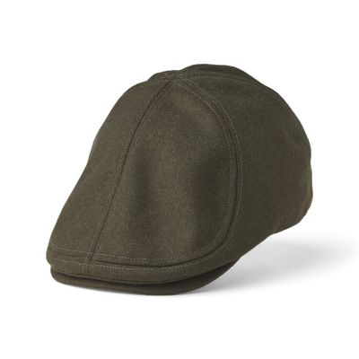 Monty Duckbill Flat Cap Army Black Forest - Statewear