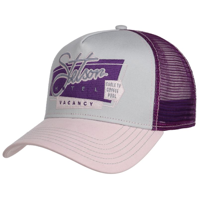 Trucker Cap Motel Vacancy Purple/Pink  - Stetson