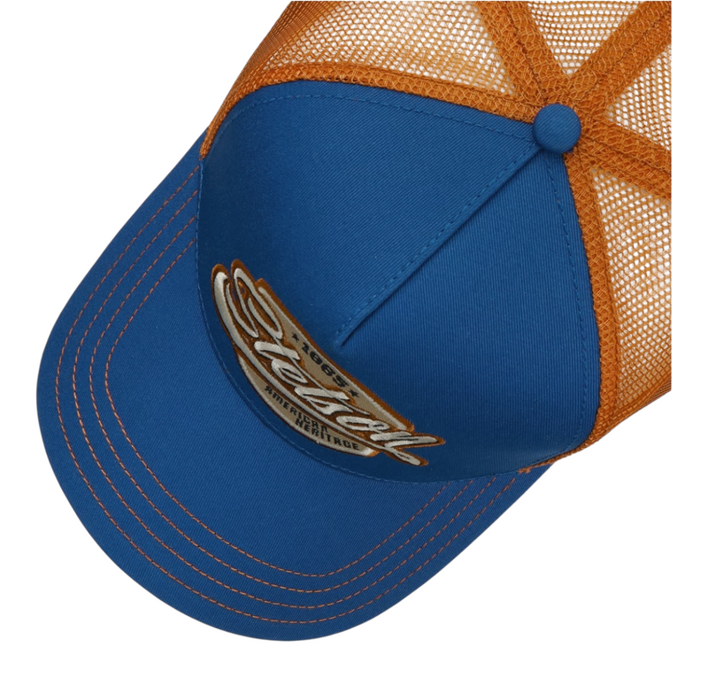 Stetson Classic Patch Trucker Blue Orange