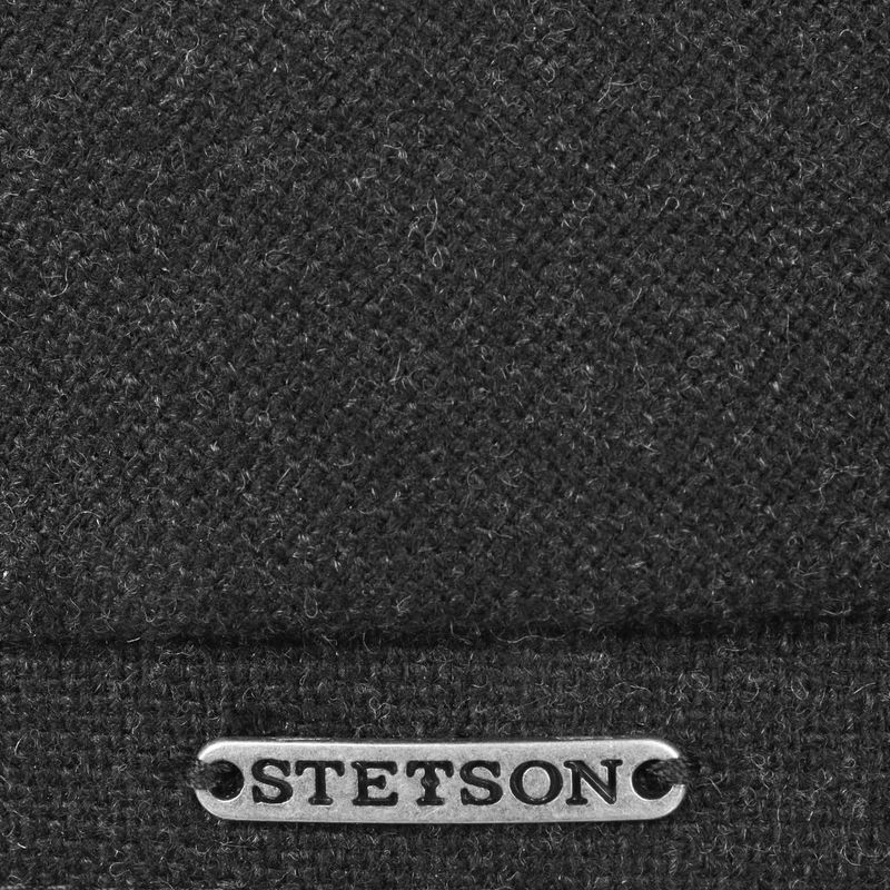 Stetson 6-Panel Cap Virgin Wool/Cashmere Dark Grey