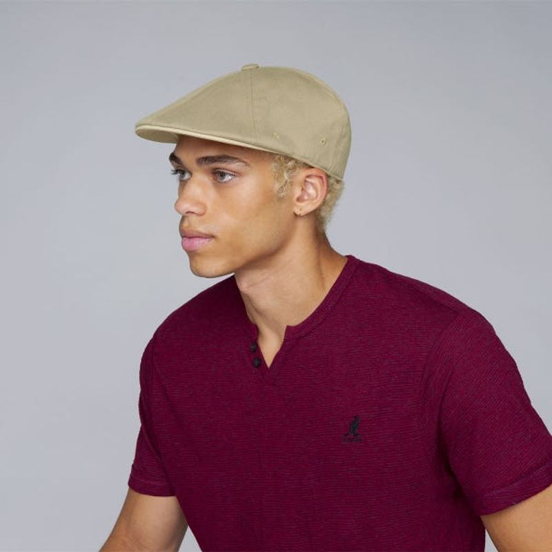 Wool 504 Flexfit Flat Cap/Gubbkeps Taupe - Kangol