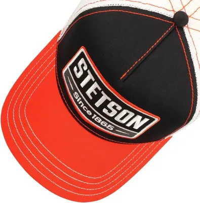 Stetson Trucker Cap Gasoline Red Black