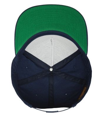 Classic 5 Panel Snapback Navy -Yupoong