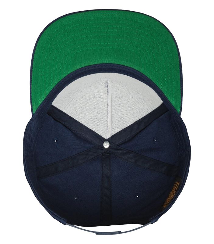 Classic 5 Panel Snapback Navy -Yupoong