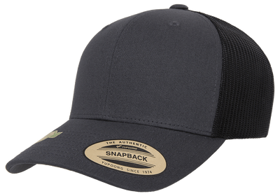 Trucker Keps Charcoal/Black Recycled Mesh 6606RT - Yupoong/Flexfit