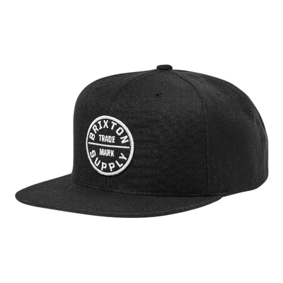Brixton Oath III Snapback Black White