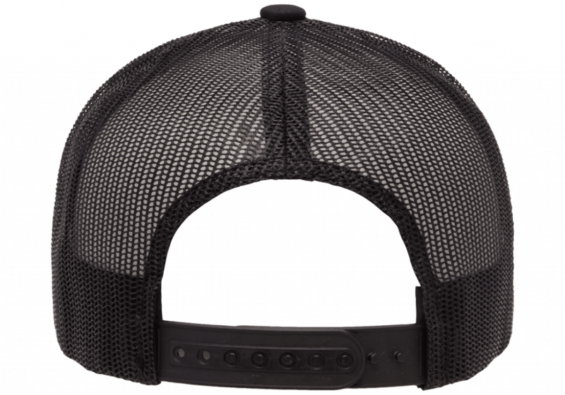 Trucker Retro Black 6606- Yupoong