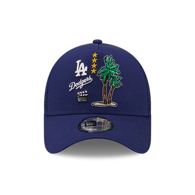 Los Angeles Dodgers City Graphic Dark Blue A-Frame Trucker - New Era