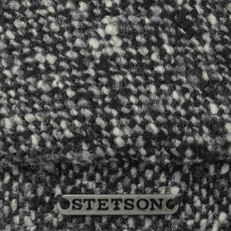 Brooklin Donegal Wool Flat Cap Black/White - Stetson