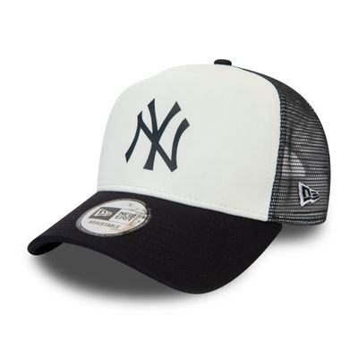 New York Yankees Team Colour White A-Frame Trucker - New Era
