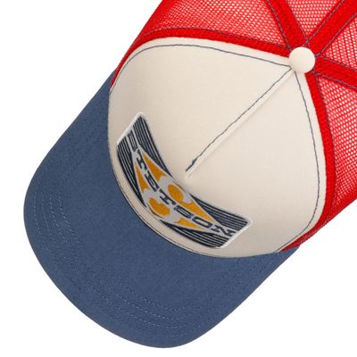Stetson Trucker Cap Rhombus Denim Red
