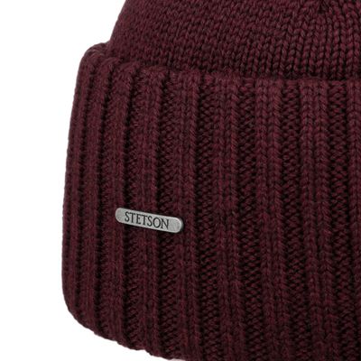 Stetson Beanie Merino Bordeaux
