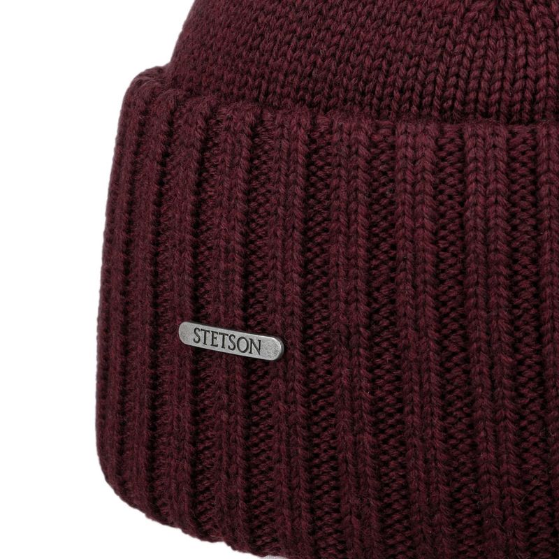 Stetson Beanie Merino Bordeaux