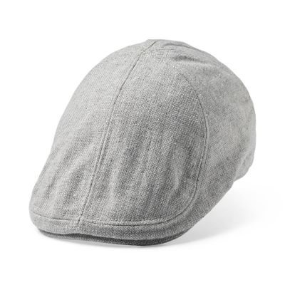 OLLIE Sixpence Flat Cap Light Grey - Statewear