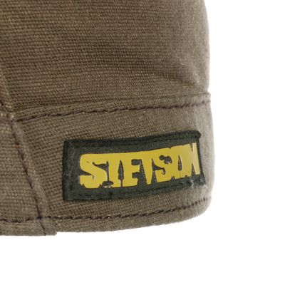 Vintage Waxed Cotton Olive Armycap - Stetson