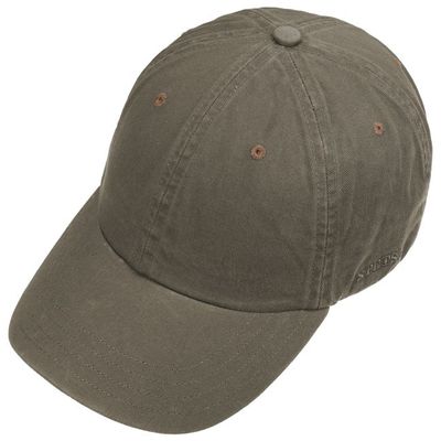 Rector Baseball Cap Cotton Olive - Stetson