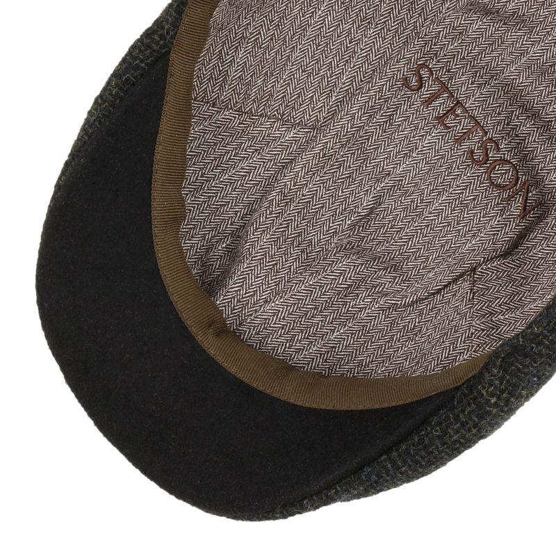 Stetson Texas Classic Wool Flat Cap Dark Forest