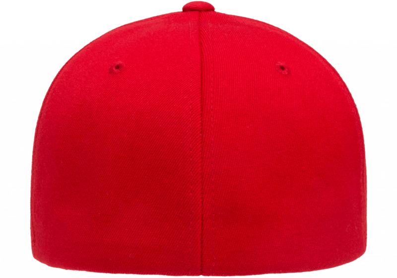 Baseball Premium Wool Flexfit Keps Röd - Flexfit