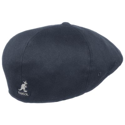 Wool 504 Flexfit Flat Cap/Gubbkeps Dark Blue - Kangol