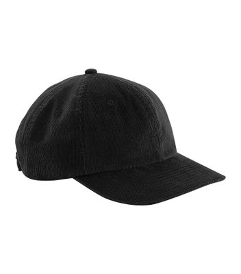 Heritage Cord Black Dad Cap  - Beechfield