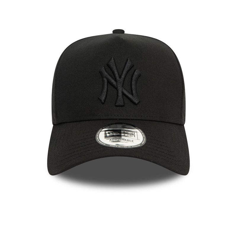 New York Yankees Monochrome Black 9FORTY E-Frame Adjustable Cap - New Era