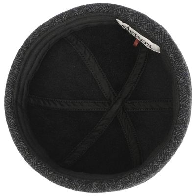 Docker Wool Herringbone Dark Grey - Stetson