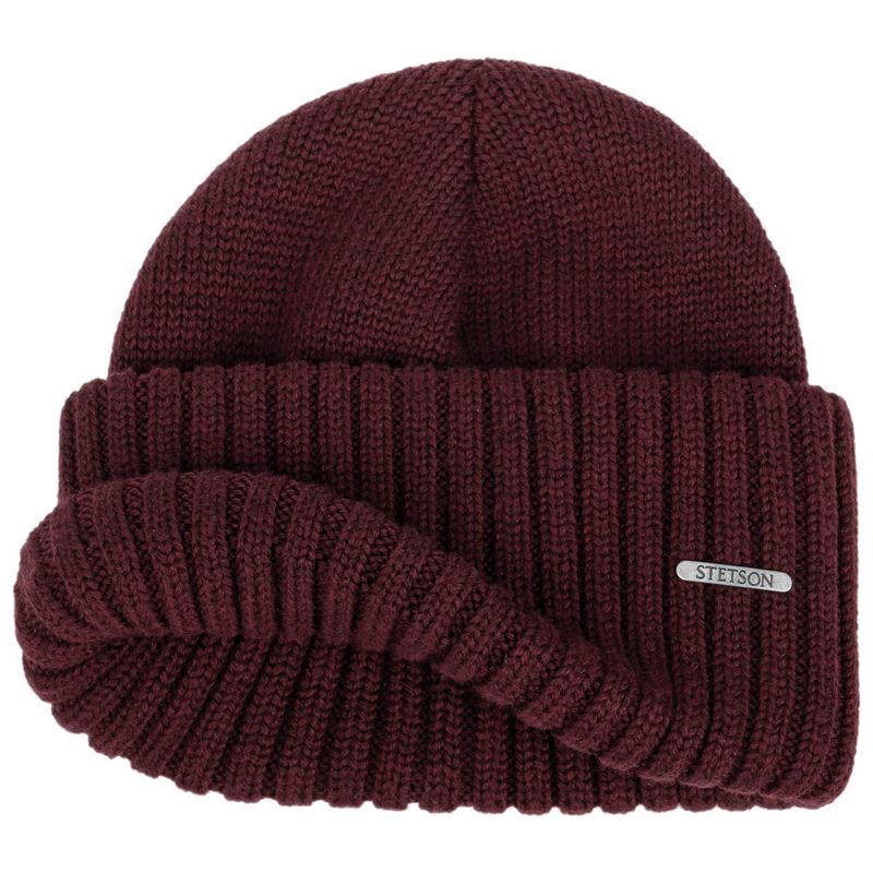 Stetson Beanie Merino Bordeaux
