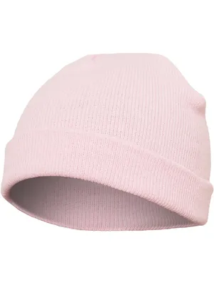 Yupoong Heavyweight Beanie Short Baby Pink