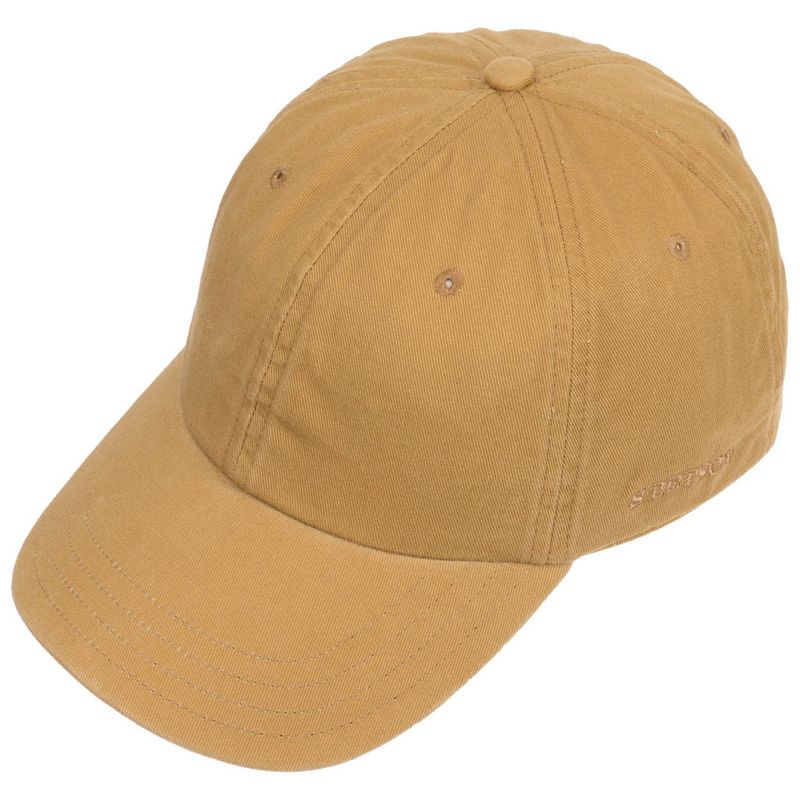 Rector Baseball Cap Cotton Light Brown - Stetson