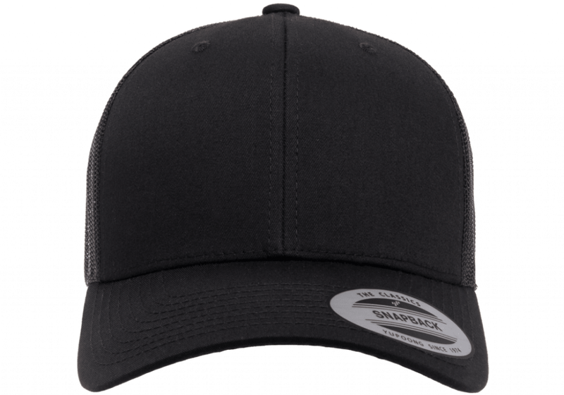 Kids Flexfit Trucker Black 6606- Yupoong