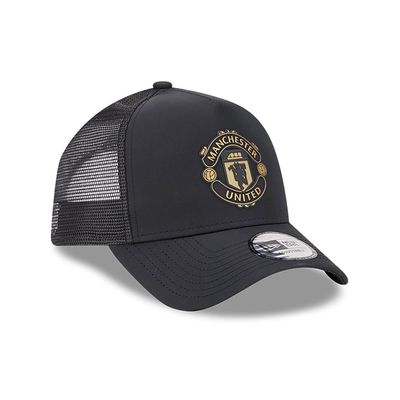 Manchester United FC Black A-Frame Trucker Cap - New Era