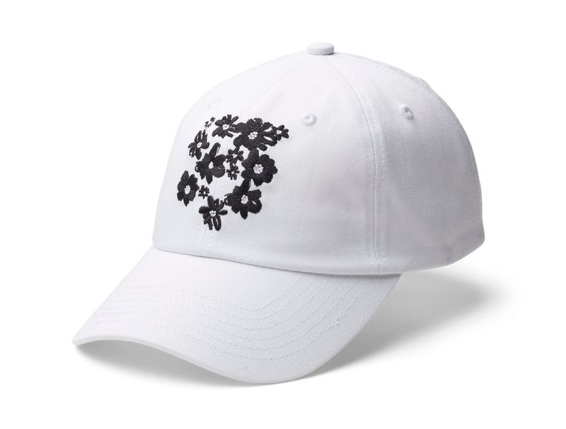 Kim Baseball Cap White/Black Organic Cotton - Upfront