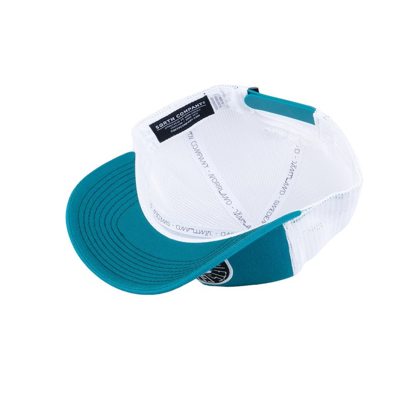 Folkabuss trucker keps - hooked teal - SQRTN