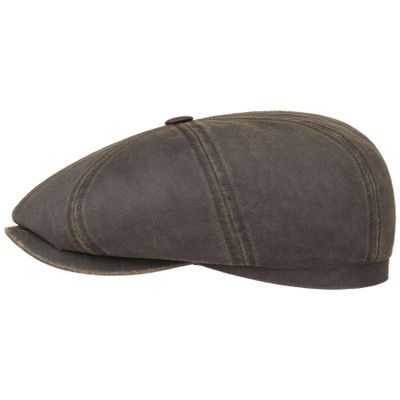 Stetson Old Cotton Newsboy Flat Cap Brown Hatteras