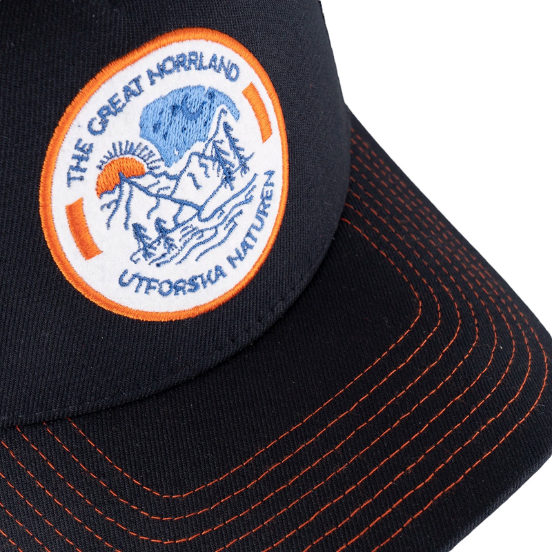 Naturen Trucker Keps Hooked Black/Orange - SQRTN