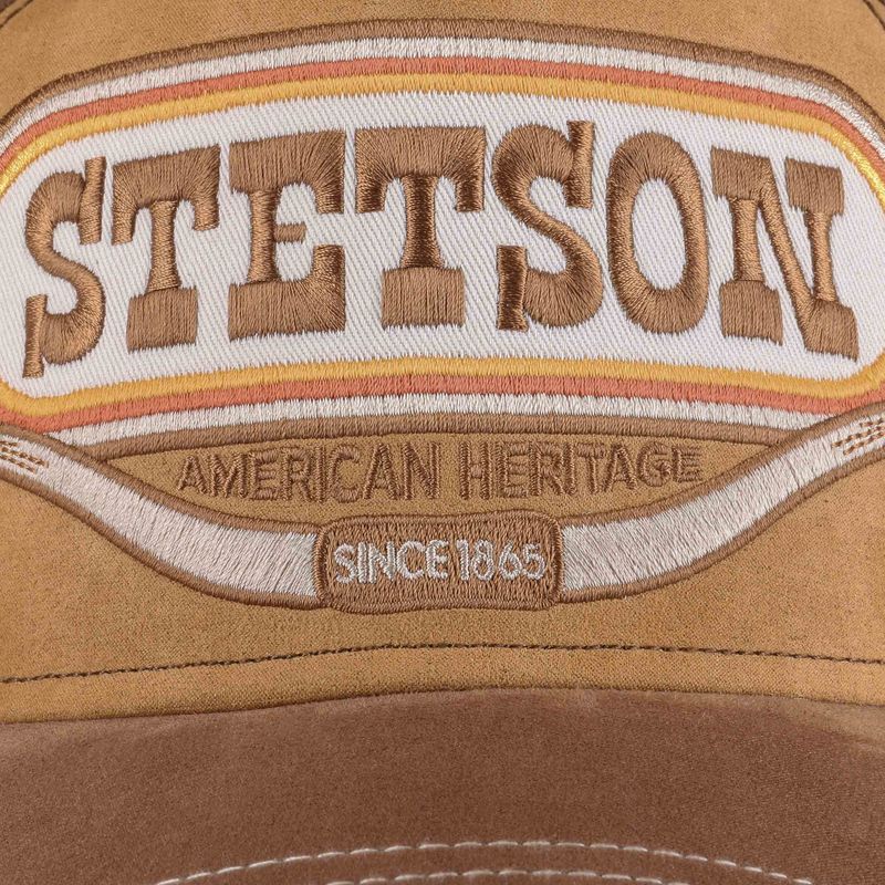 Stetson Buffalo Horn Trucker Cap Brown