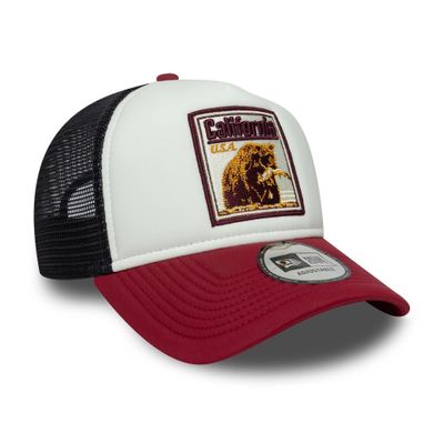 Graphic Patch White 9FORTY A-Frame Trucker Adjustable Cap - New Era