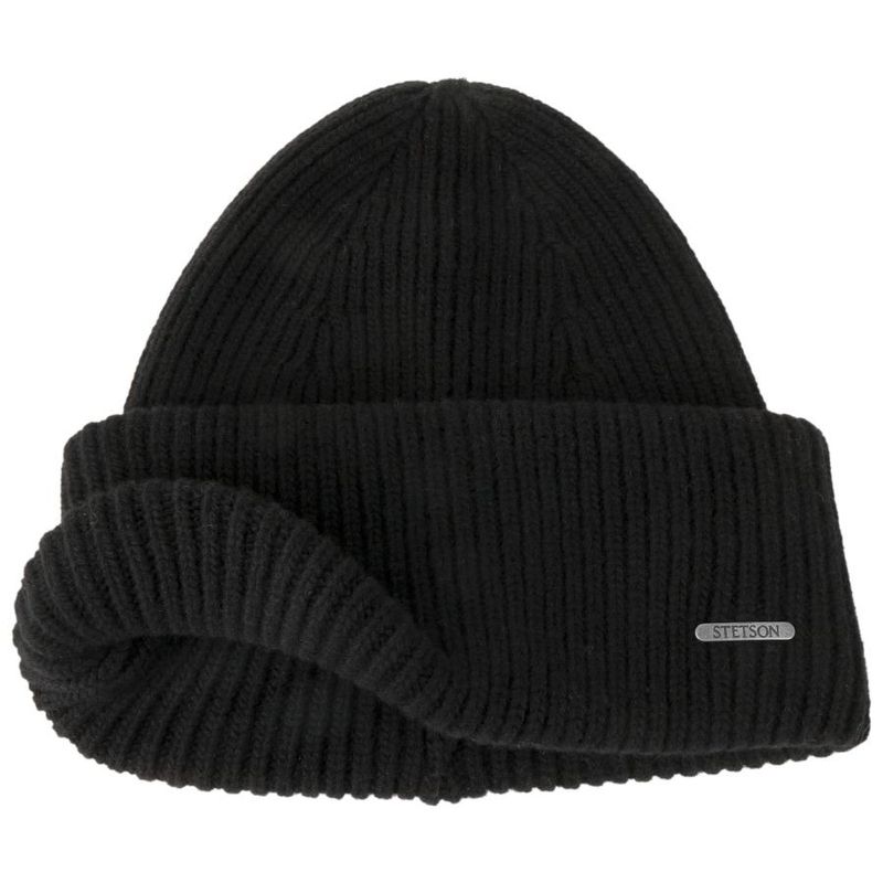 Classic Uni Wool Beanie Hat Black - Stetson