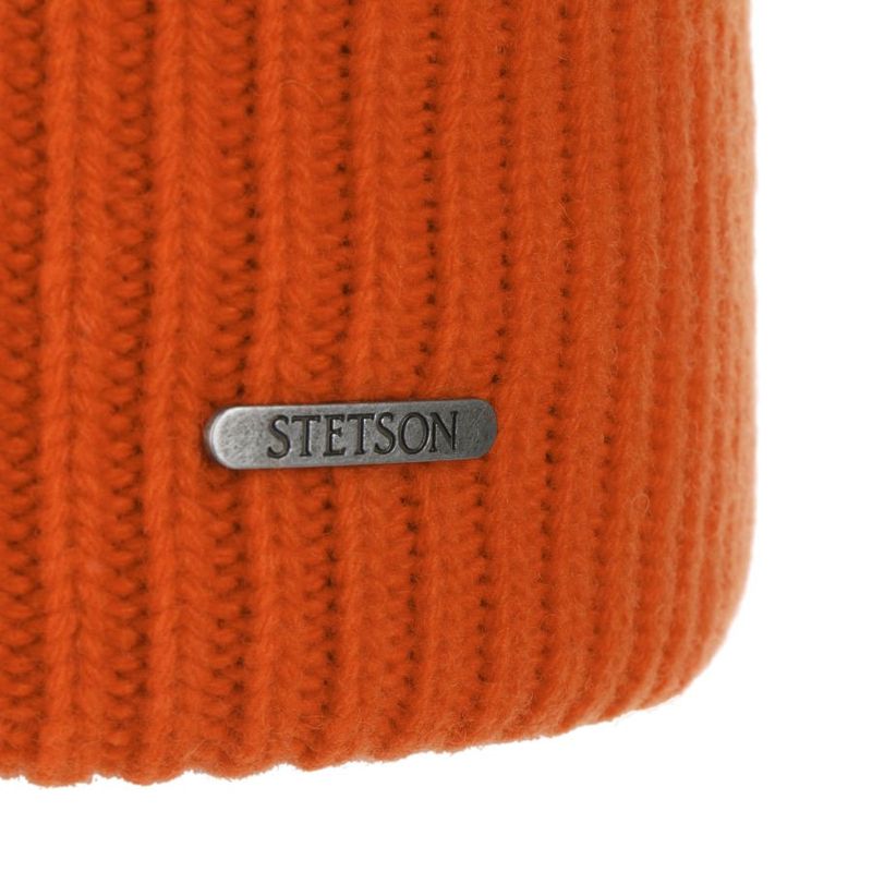 Classic Uni Wool Beanie Hat Orange - Stetson