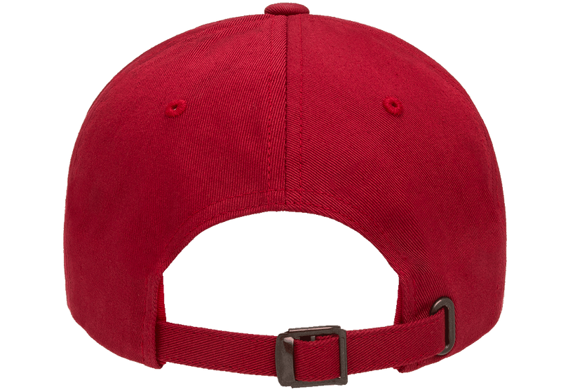 Dad Cap Low Profile Cotton Twill Cranberry Red Reglerbar - Yupoong