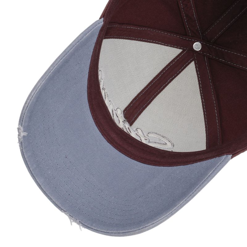 Stetson Baseball Cap Vintage Distressed Light Blue Red